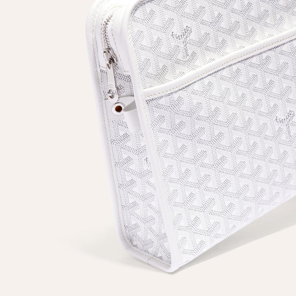 GOYARD Men Juvance Bag GM White JOUVENGMLTY50CL50P