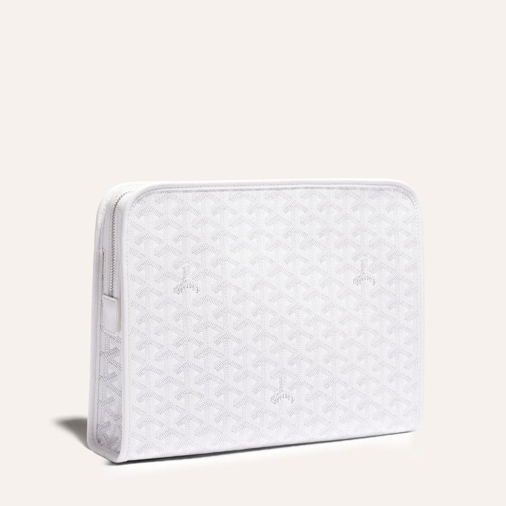 GOYARD Men Juvance Bag GM White JOUVENGMLTY50CL50P