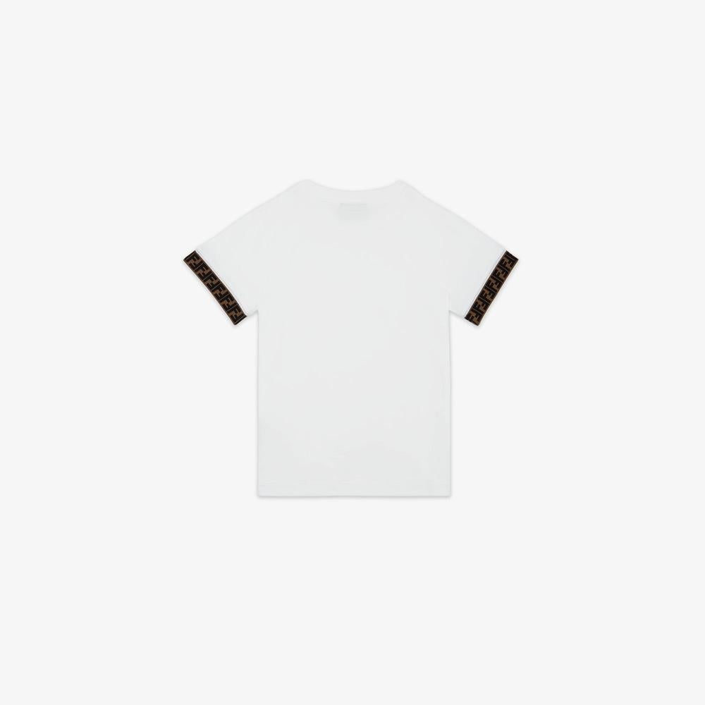 FENDI Kids Junior T-Shirt White JUI0187AJF0TU9