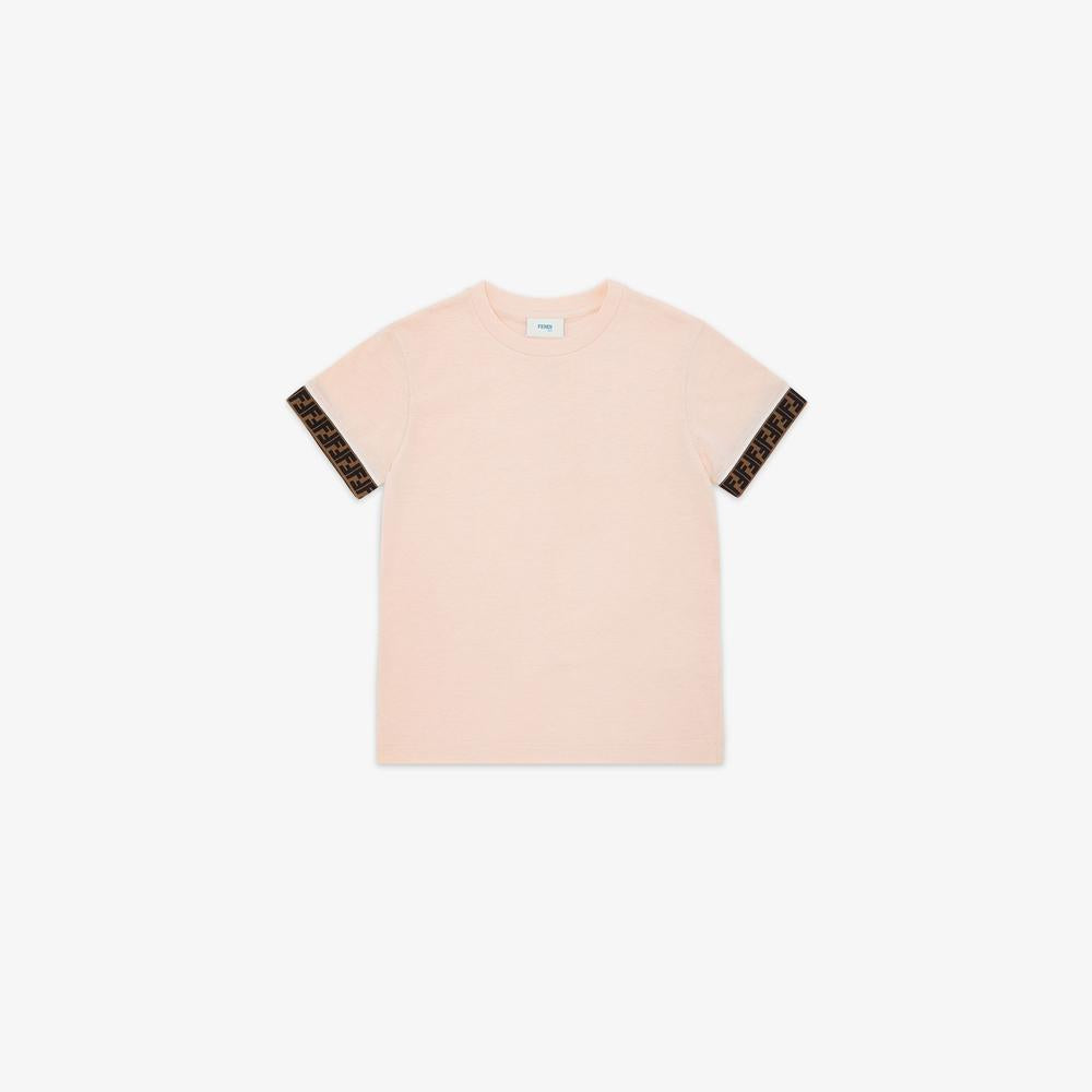 FENDI Kids Junior T-Shirt Pink JUI0187AJF16WG