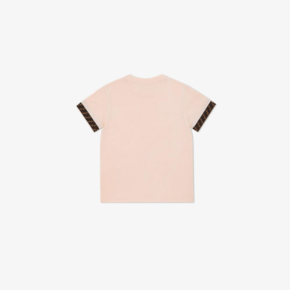 FENDI Kids Junior T-Shirt Pink JUI0187AJF16WG