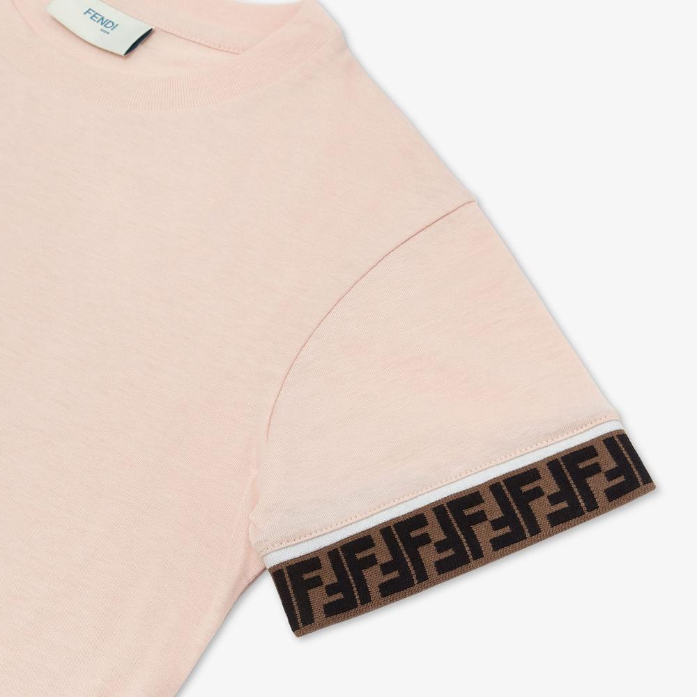 FENDI Kids Junior T-Shirt Pink JUI0187AJF16WG