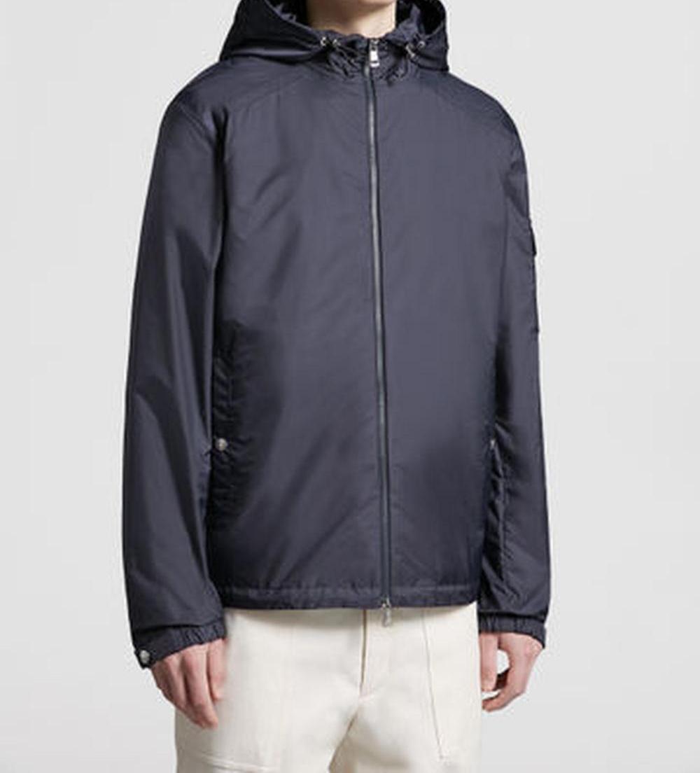 MONCLER Men Etiache Hooded Rain Jacket Blue K10911A001965968E742