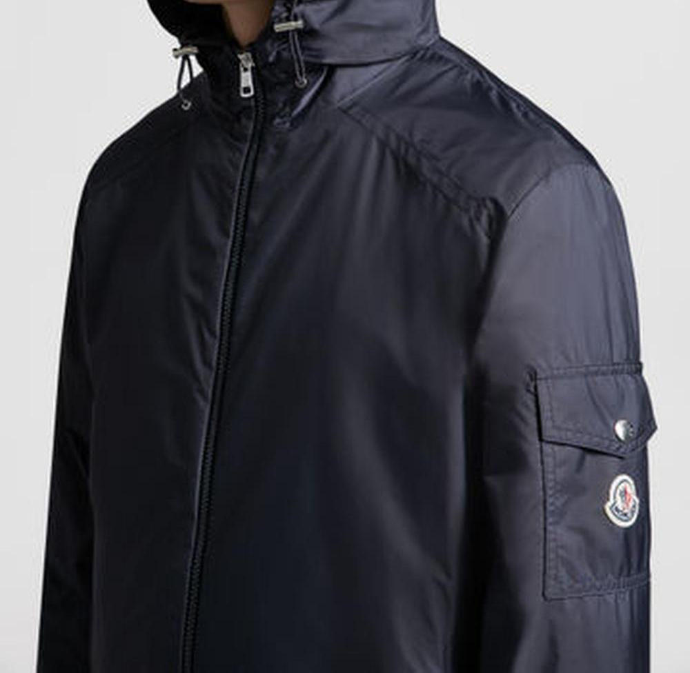 MONCLER Men Etiache Hooded Rain Jacket Blue K10911A001965968E742