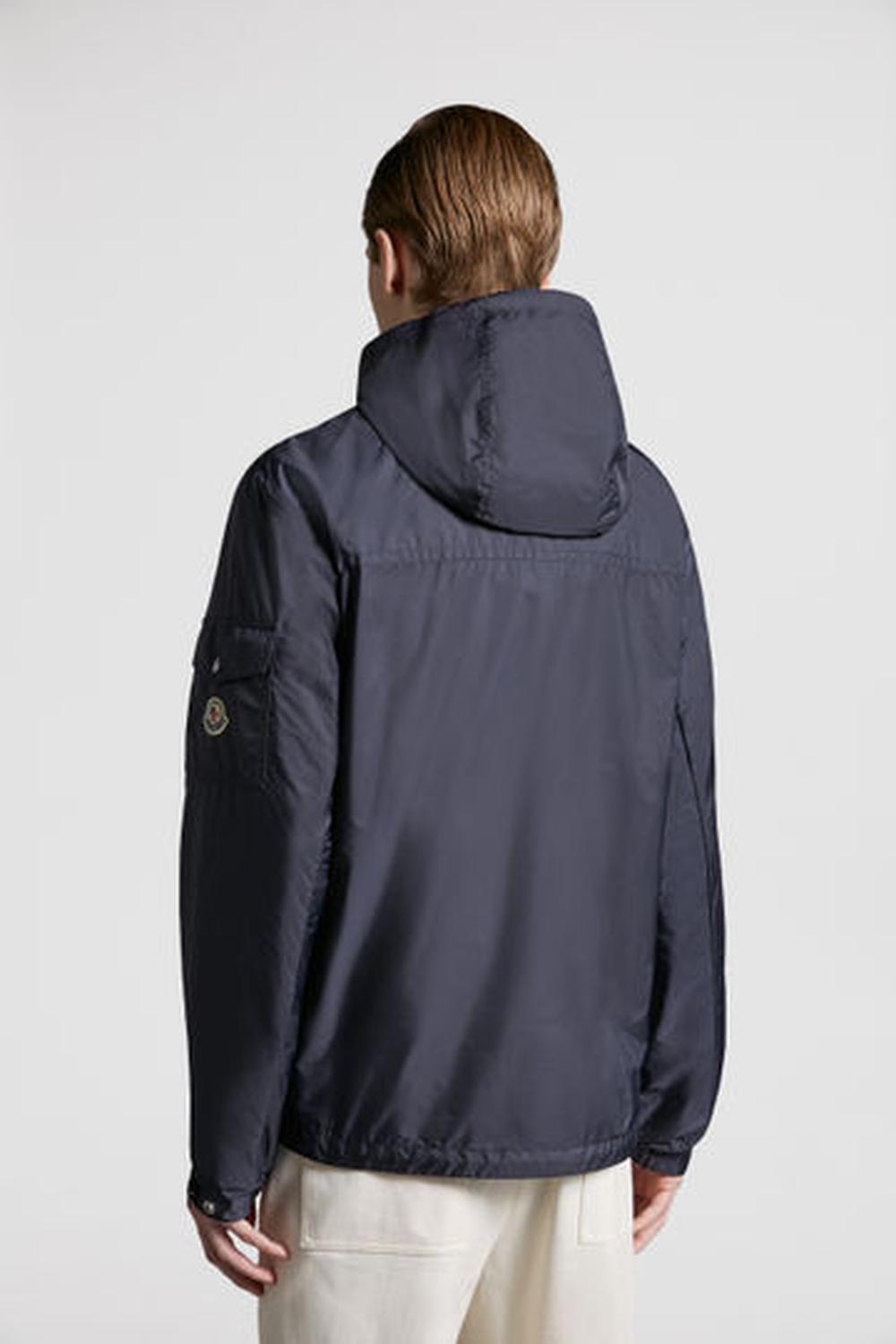 MONCLER Men Etiache Hooded Rain Jacket Blue K10911A001965968E742