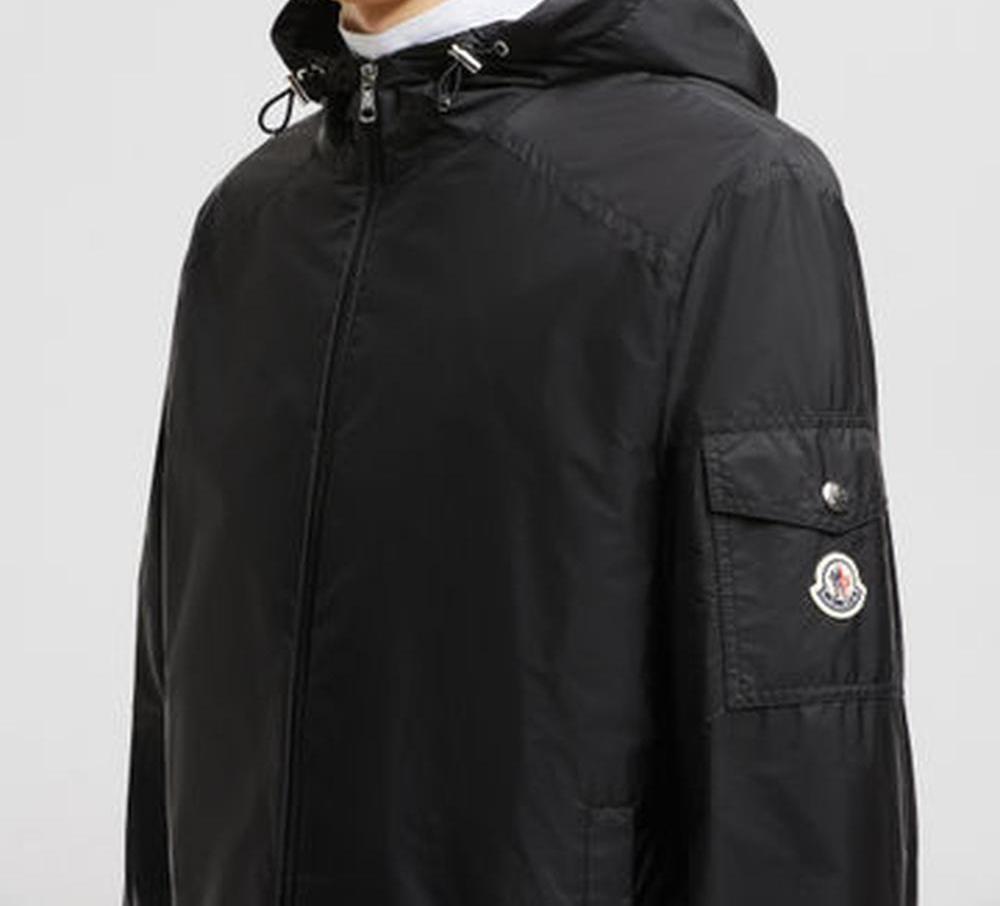 MONCLER Men Etiache Hooded Rain Jacket Black K10911A001965968E999