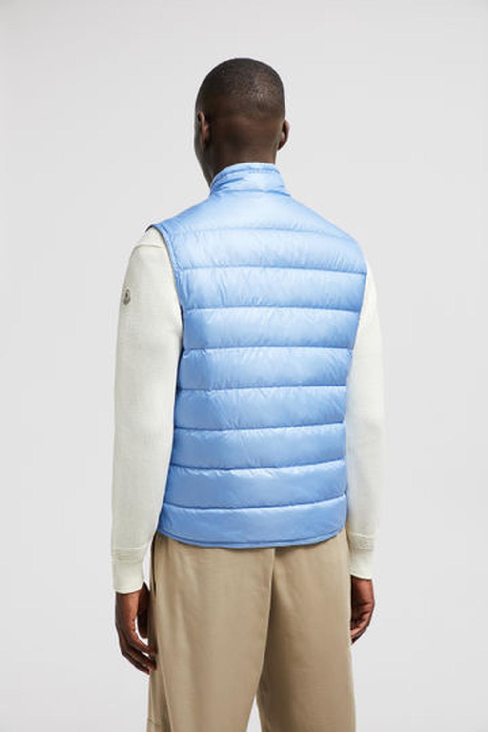 MONCLER Men Gui Packable Down Gilet Light Blue K10911A1070053029702