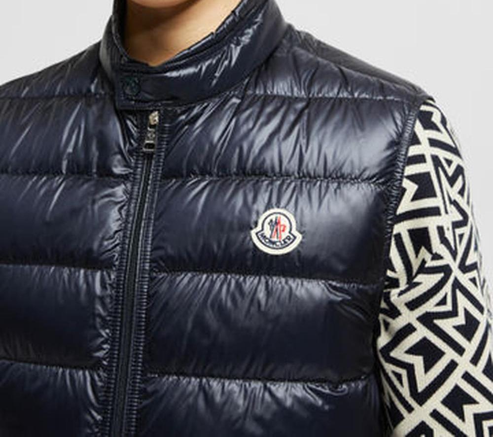 MONCLER Men Gui Packable Down Gilet Night Blue K10911A1070053029776