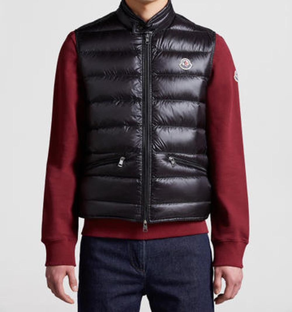 MONCLER Men Gui Packable Down Gilet Black K10911A1070053029999