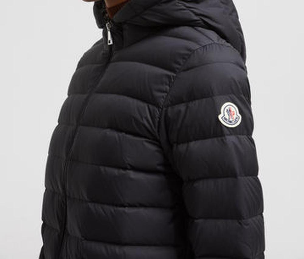 MONCLER Women Hede Hooded Short Down Jacket Black K10931A000695986E999