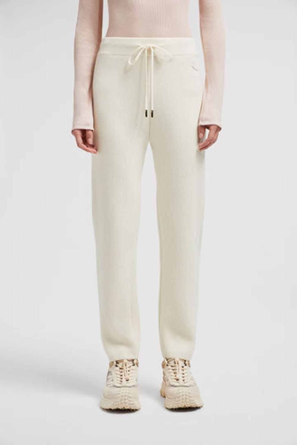 MONCLER Women Wool & Cashmere Jogging Trousers White K10939L00004M1127030