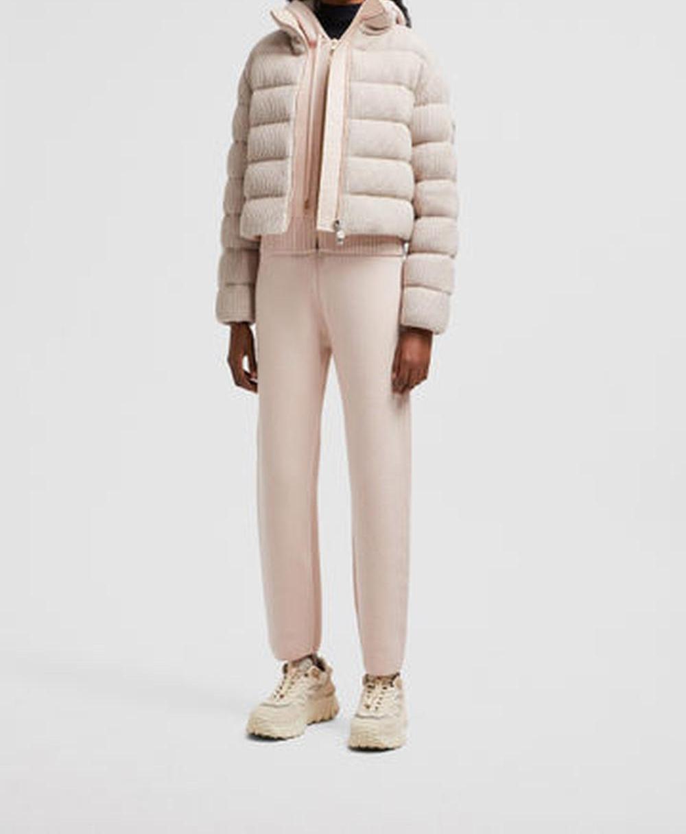 MONCLER Women Wool & Cashmere Jogging Trousers Light Pink K10939L00004M1127529