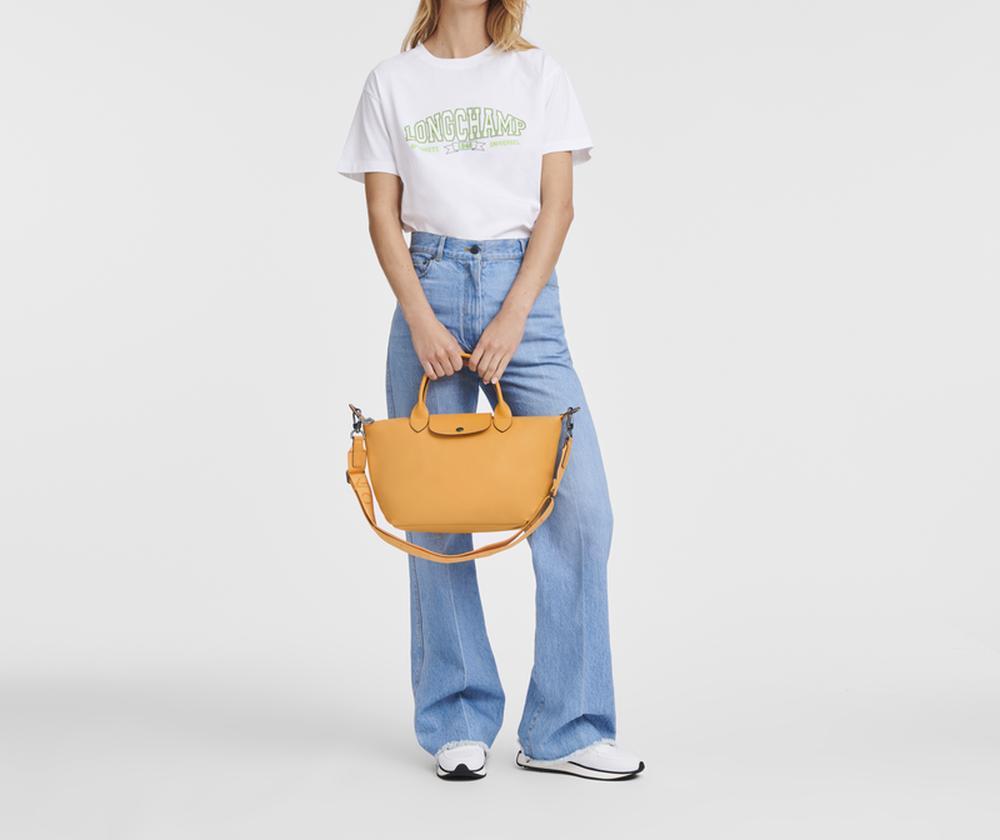 حقيبة يد نسائية من LONGCHAMP Le Pliage Xtra بلون المشمش L1512987222