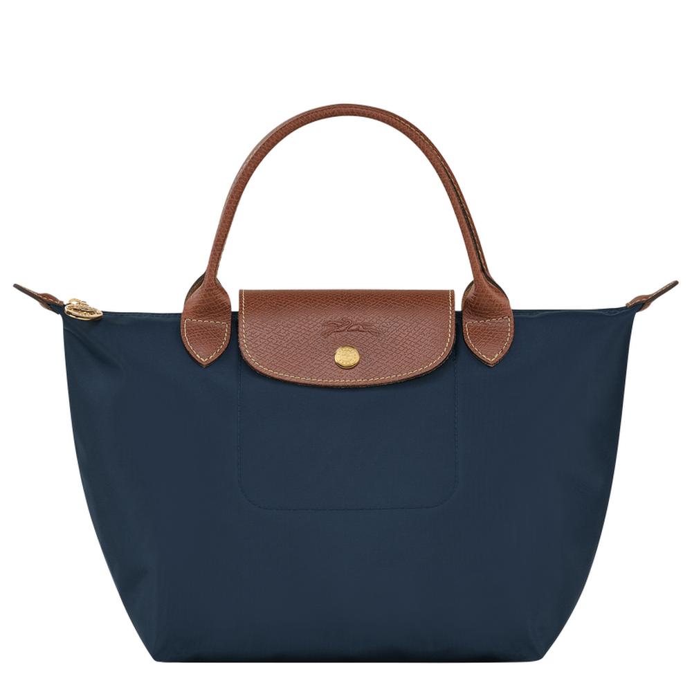 حقيبة يد نسائية أصلية من LONGCHAMP Le Pliage باللون الأزرق الداكن L1621089P68