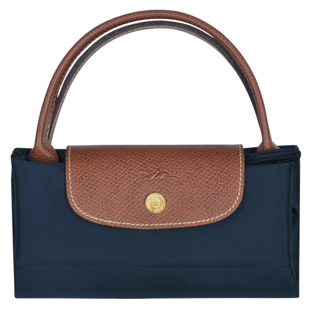 حقيبة يد نسائية أصلية من LONGCHAMP Le Pliage باللون الأزرق الداكن L1621089P68