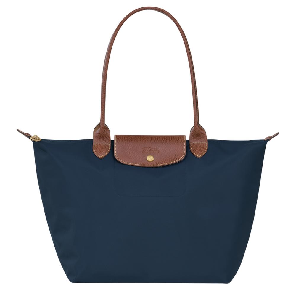 حقيبة توت أصلية L Le Pliage للنساء من LONGCHAMP باللون الأزرق الداكن L1899089P68