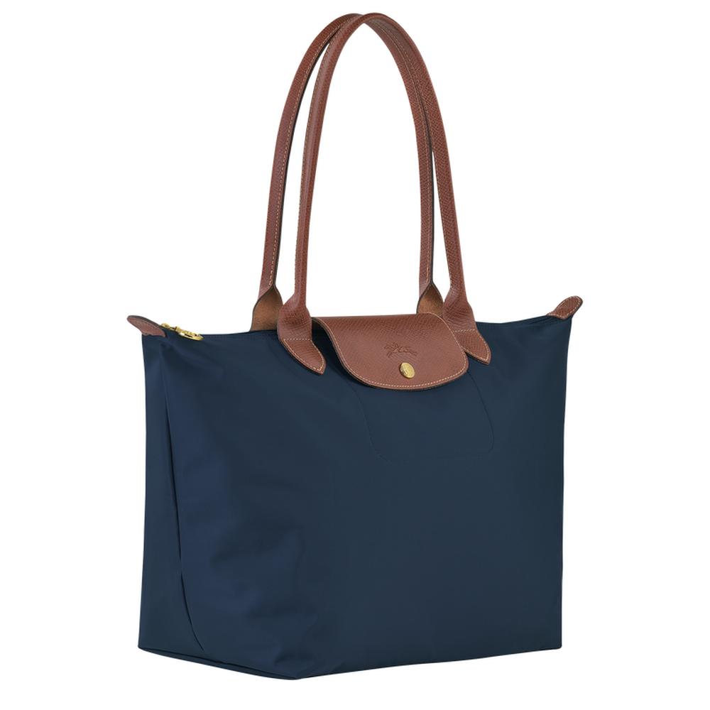 حقيبة توت أصلية L Le Pliage للنساء من LONGCHAMP باللون الأزرق الداكن L1899089P68