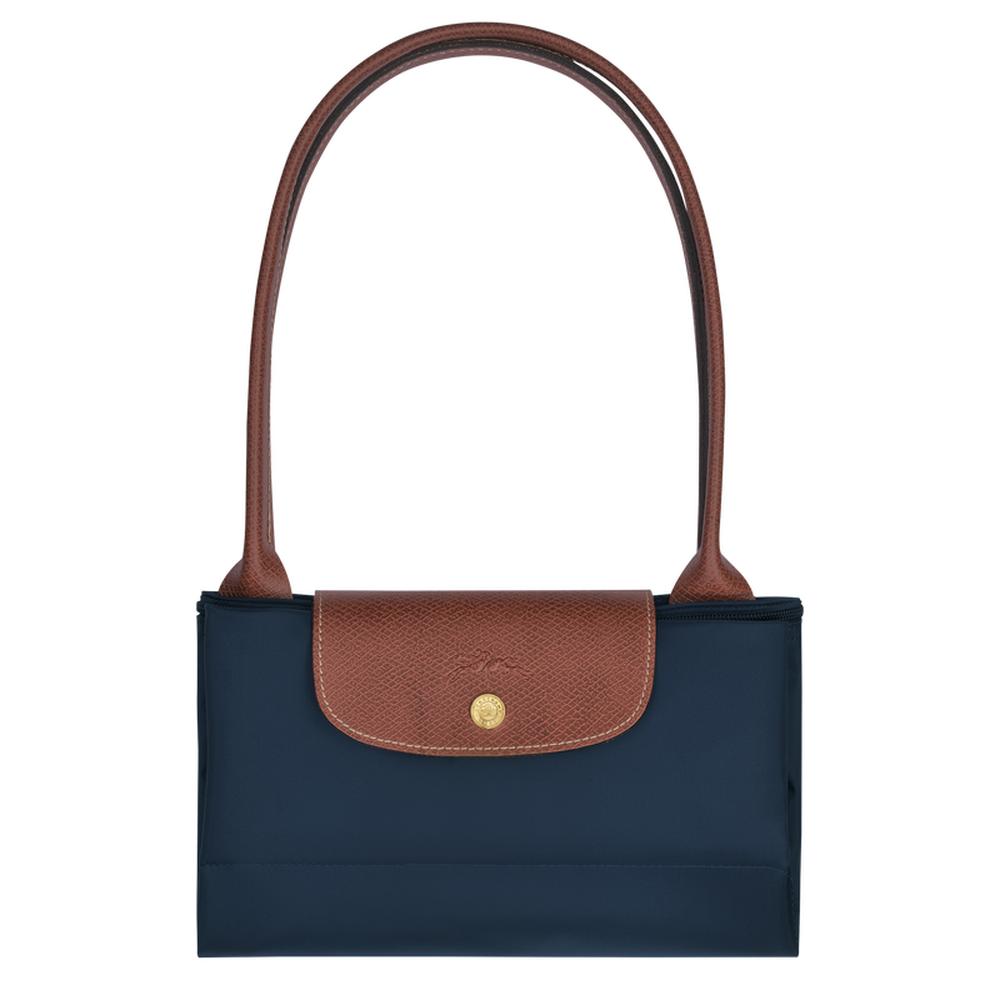 حقيبة توت أصلية L Le Pliage للنساء من LONGCHAMP باللون الأزرق الداكن L1899089P68