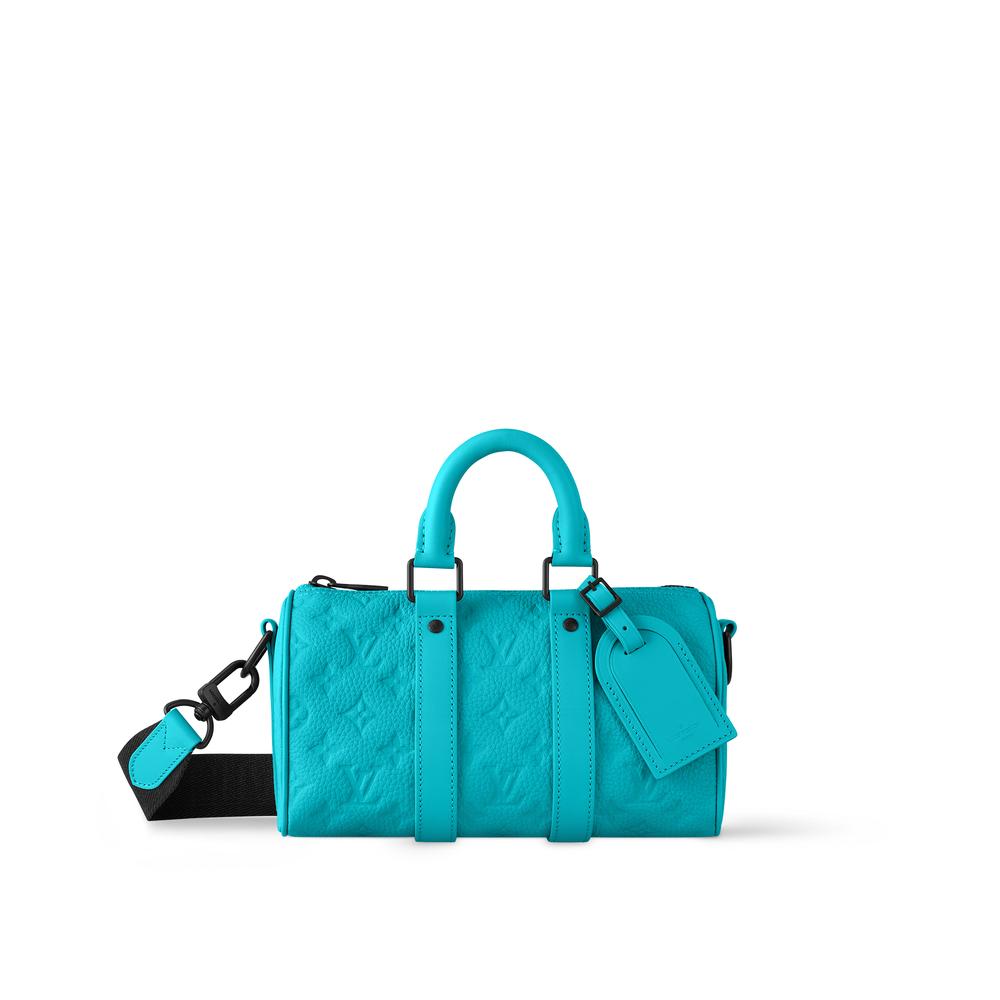 Louis Vuitton Men Keepall Shoulder Bag 25 Turquoise M11996