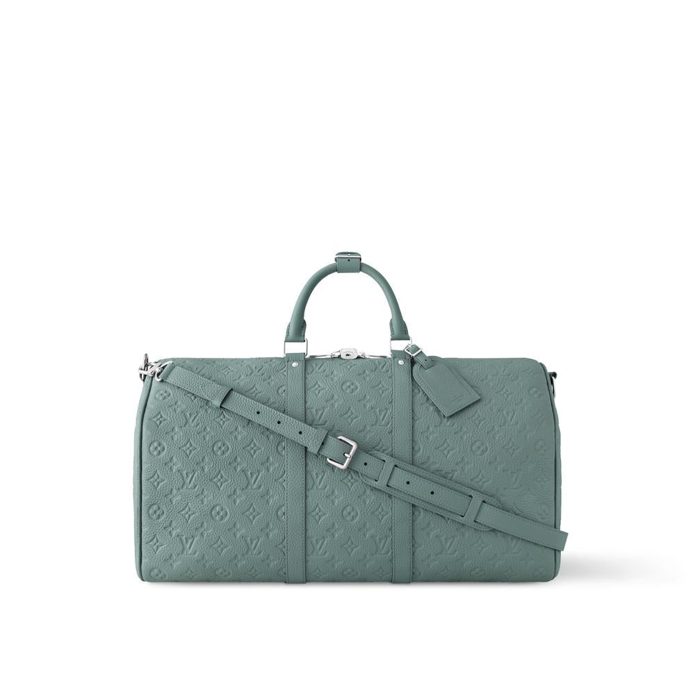 Louis Vuitton Men Keepall Shoulder Bag 50 Water green M13976