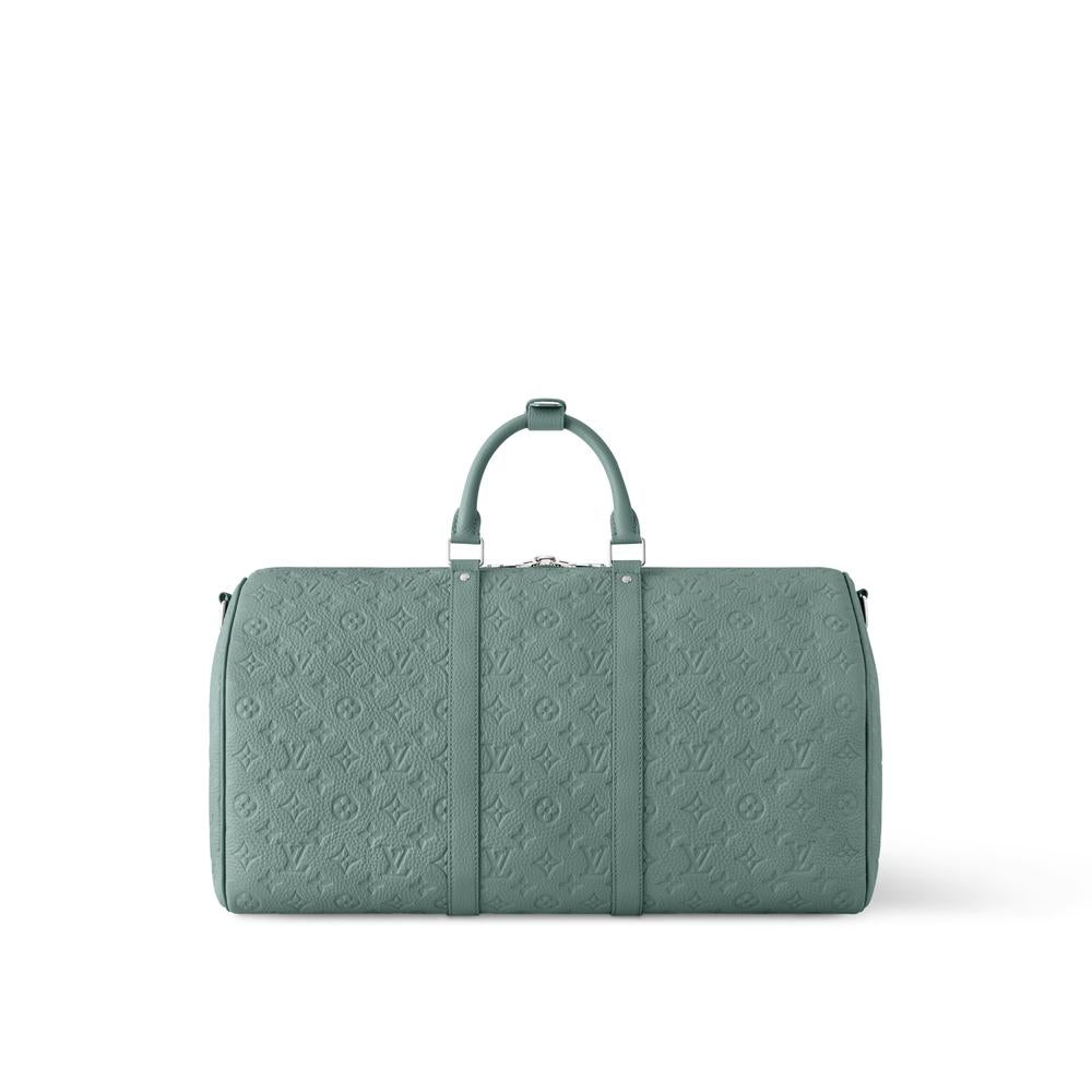 Louis Vuitton Men Keepall Shoulder Bag 50 Water green M13976