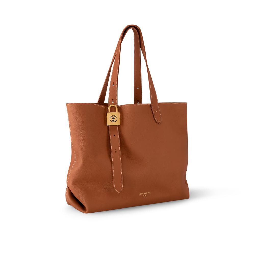 Louis Vuitton Women Low Key MM Tote Bag Cognac M25342