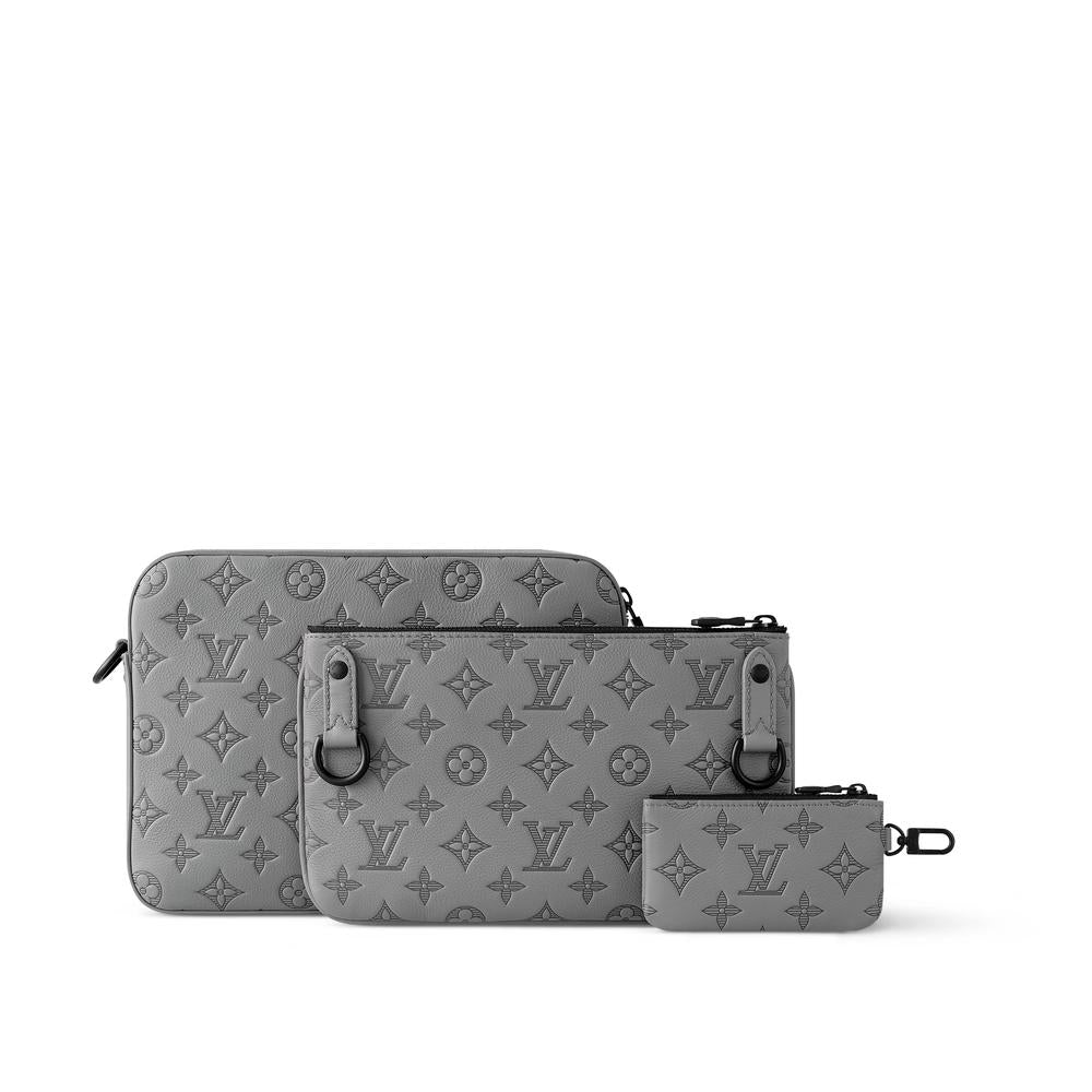 Louis Vuitton Men Trio Messenger Bag Anthracite Grey M46603