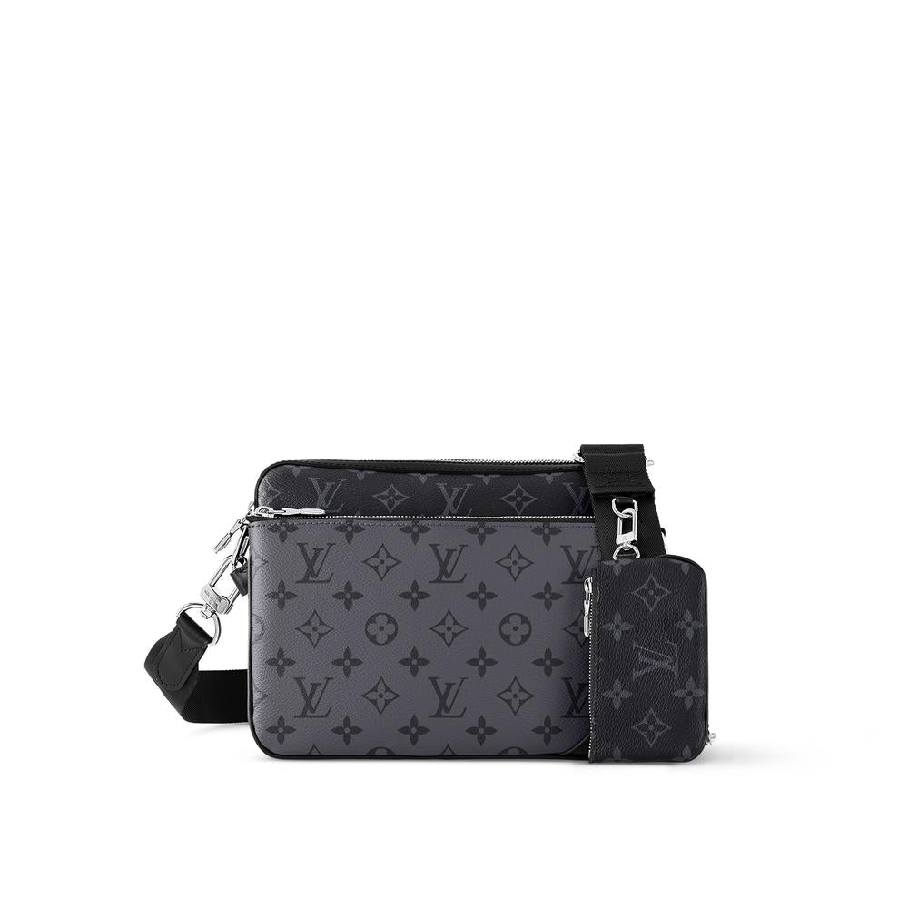 Louis Vuitton Men Trio Messenger Monogram Eclipse M69443