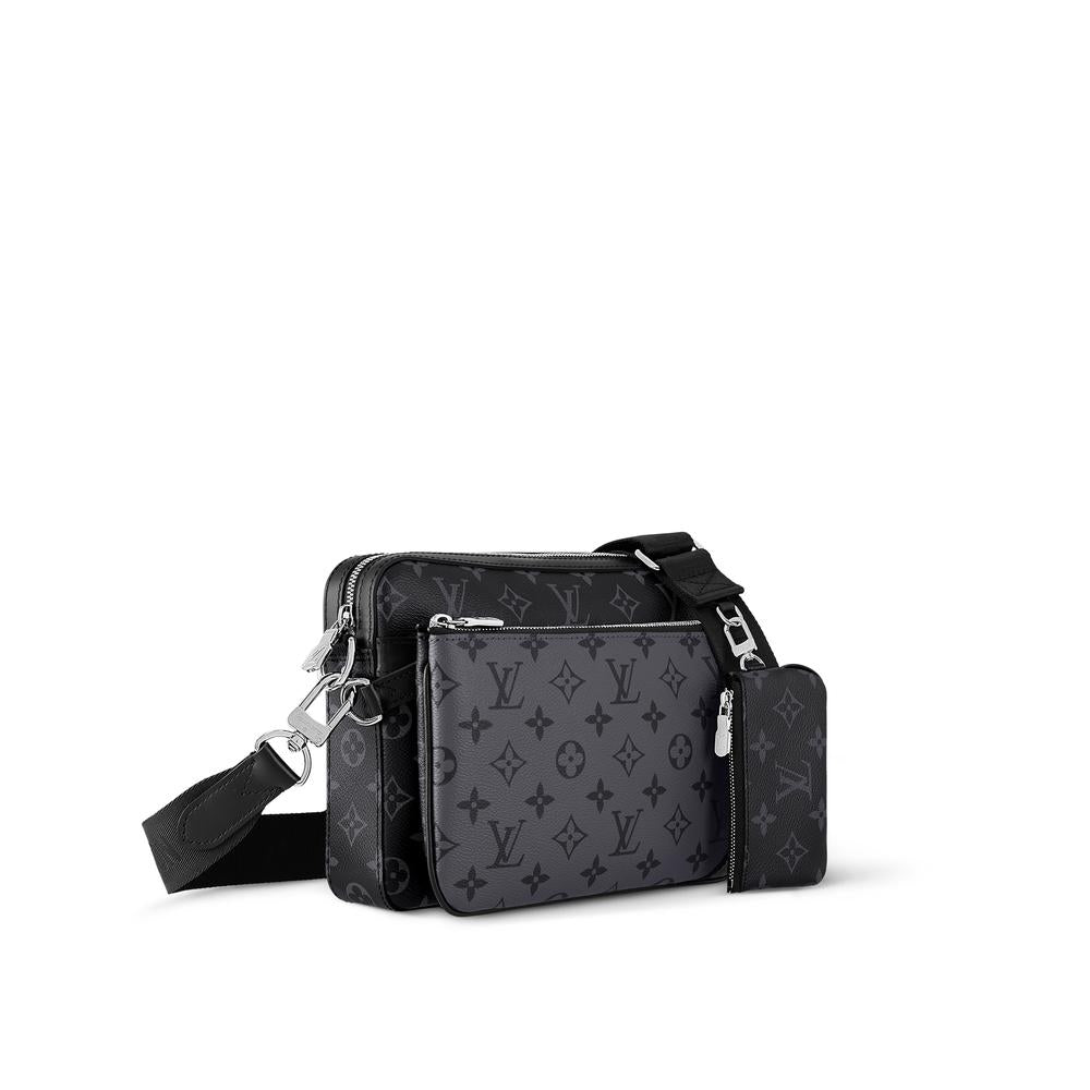 Louis Vuitton Men Trio Messenger Monogram Eclipse M69443