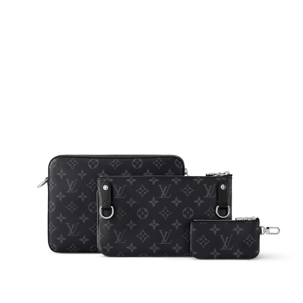 Louis Vuitton Men Trio Messenger Monogram Eclipse M69443