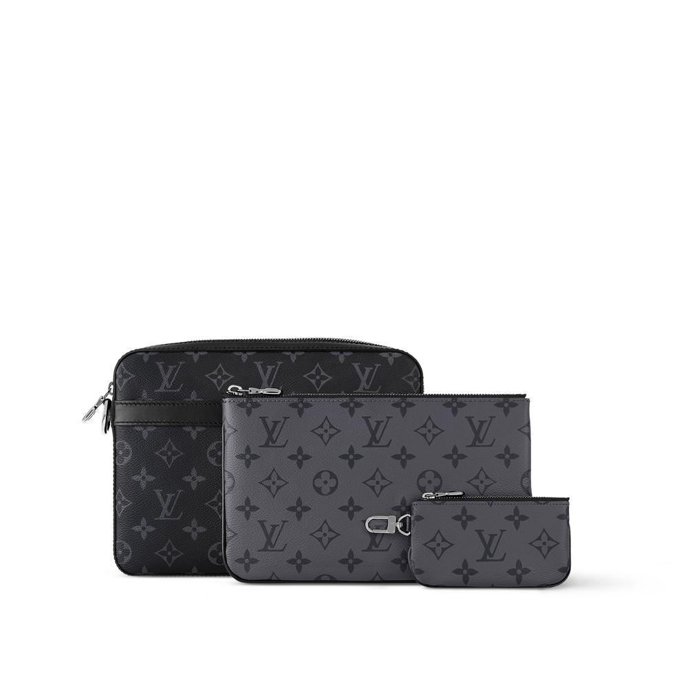 Louis Vuitton Men Trio Messenger Monogram Eclipse M69443