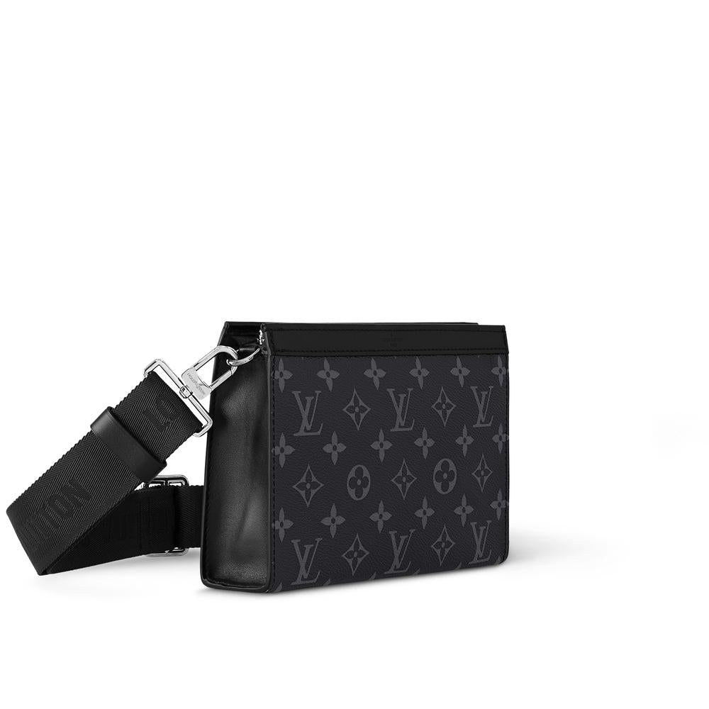 Louis Vuitton Men Gaston Wearable Wallet Monogram Eclipse M81124