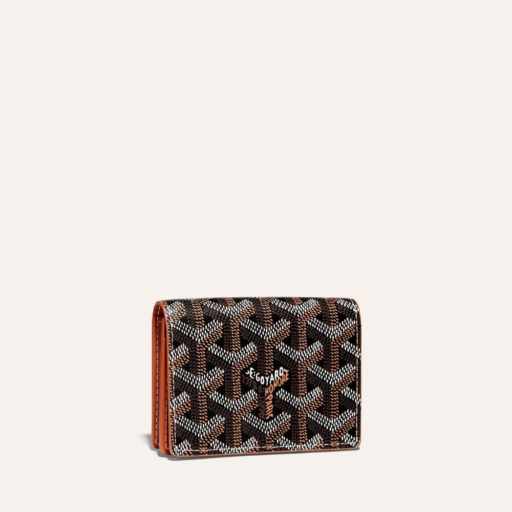 GOYARD Unisex Malsherbe Card Holder Black tan MALESHPMLTY01CL03X