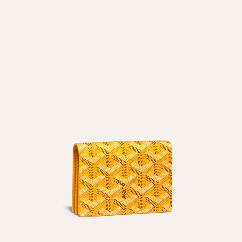 GOYARD Unisex Malsherbe Card Holder Yellow MALESHPMLTY08CL08X