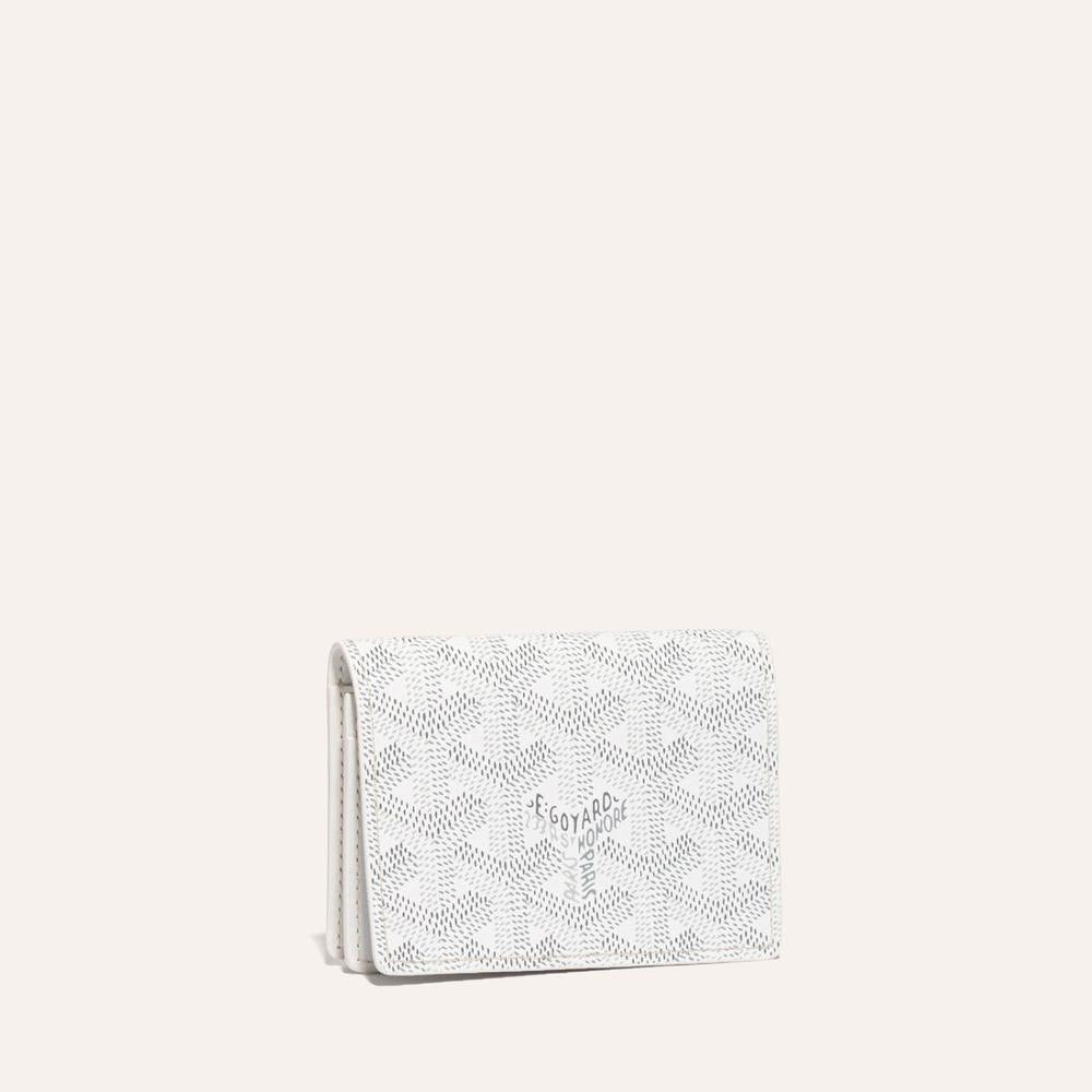 GOYARD Unisex Malsherbe Card Holder White MALESHPMLTY50CL50X