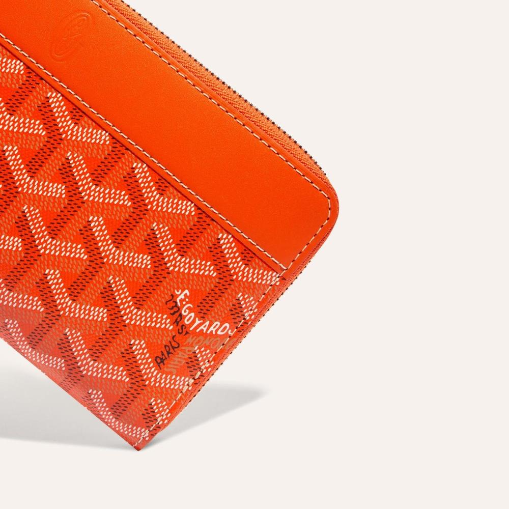 GOYARD Women Matignon Wallet GM Orange MATIG2GMLTY07CL07P