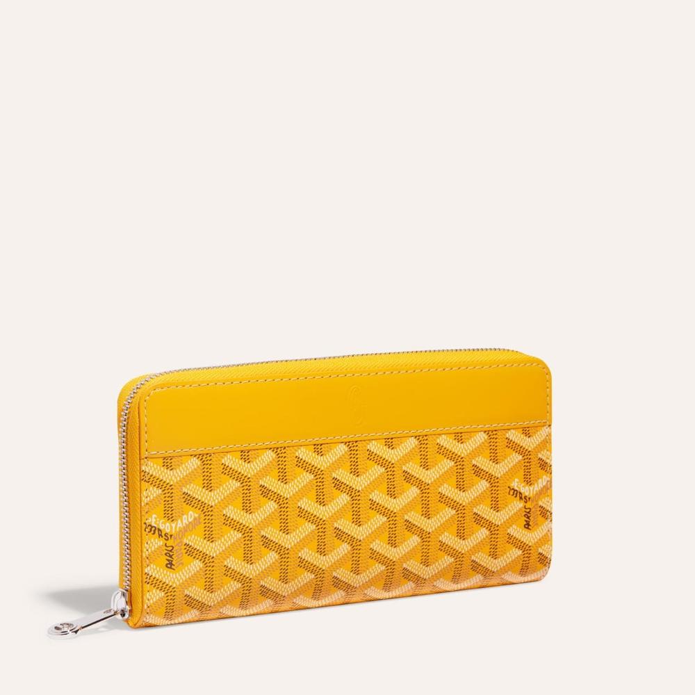 GOYARD Women Matignon Wallet GM Yellow MATIG2GMLTY08CL08P