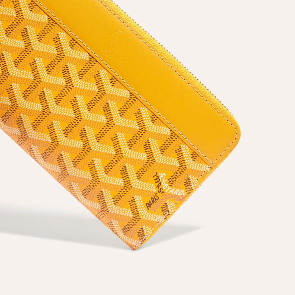 GOYARD Women Matignon Wallet GM Yellow MATIG2GMLTY08CL08P