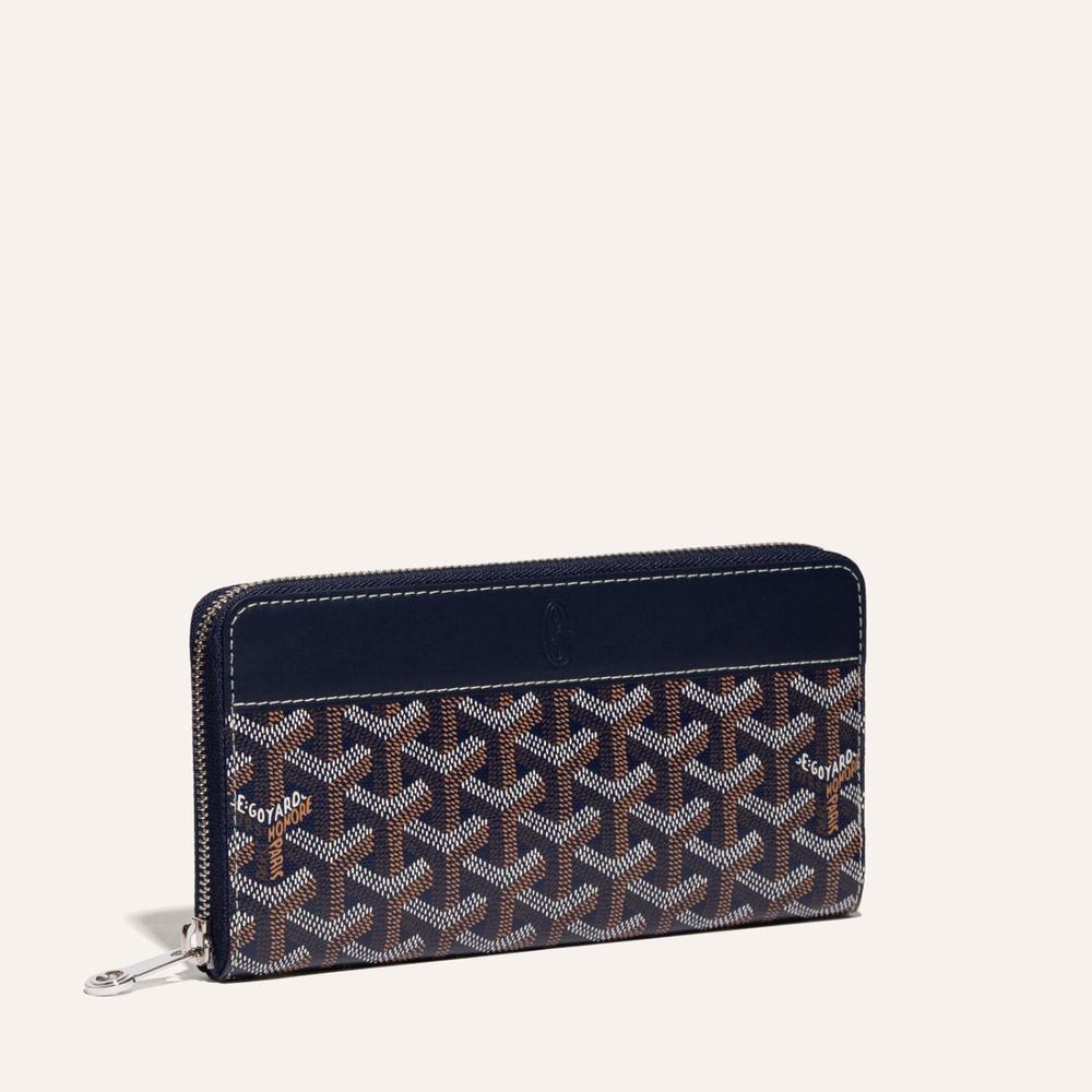 GOYARD Women Matignon Wallet GM Navy MATIG2GMLTY12CL12P