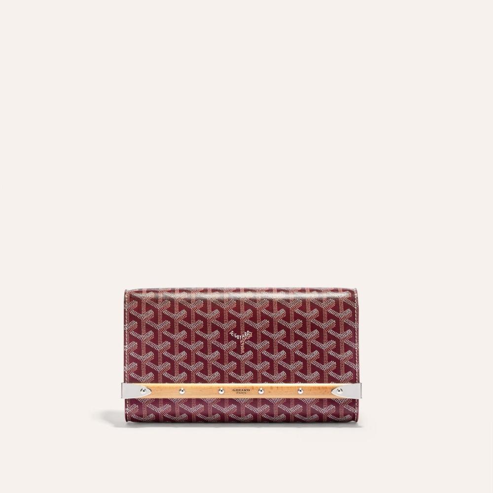 GOYARD Women Monte Carlo Clutch PM Burgundy MONTE2PMLTY33CL33P