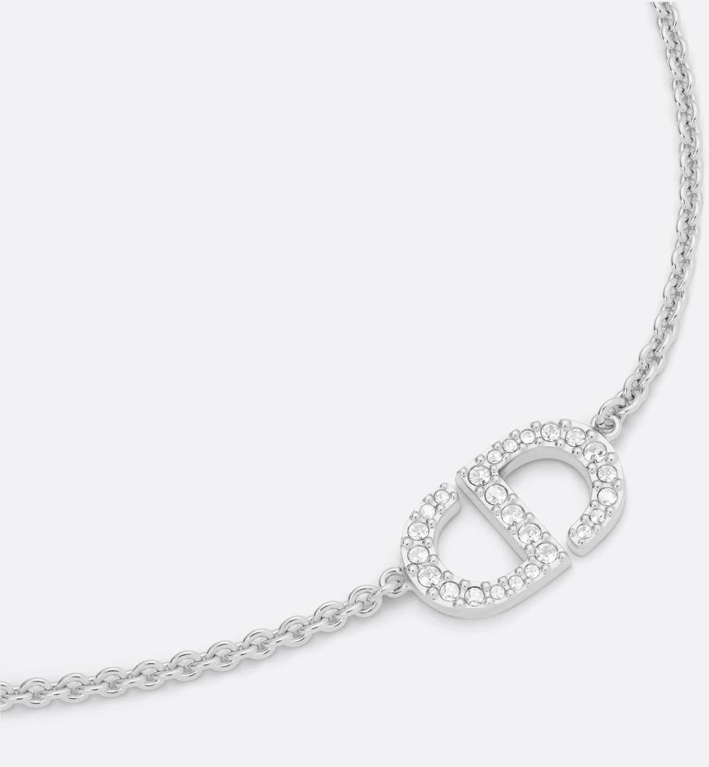 DIOR Women Small CD Necklace Silver N2241WOMCY_D001