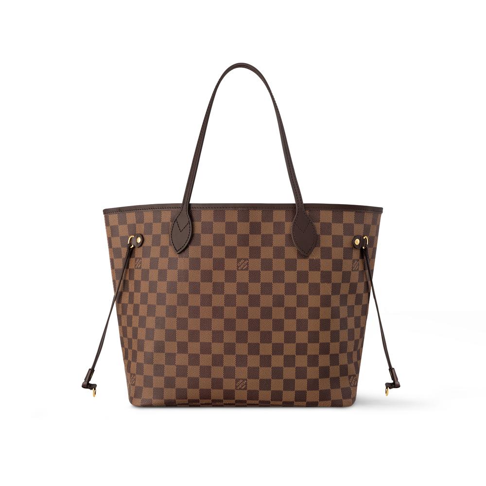 حقيبة Louis Vuitton Neverfull MM للنساء باللون الأحمر الكرزي N40599