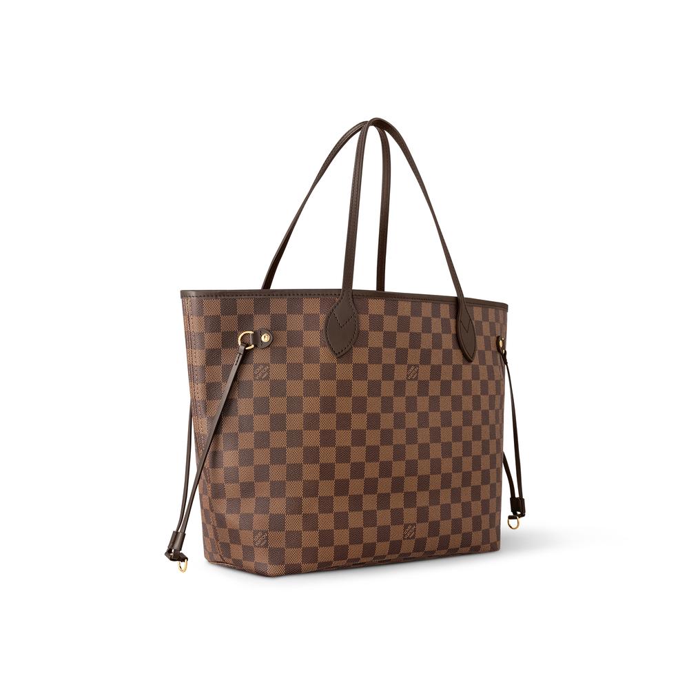 حقيبة Louis Vuitton Neverfull MM للنساء باللون الأحمر الكرزي N40599