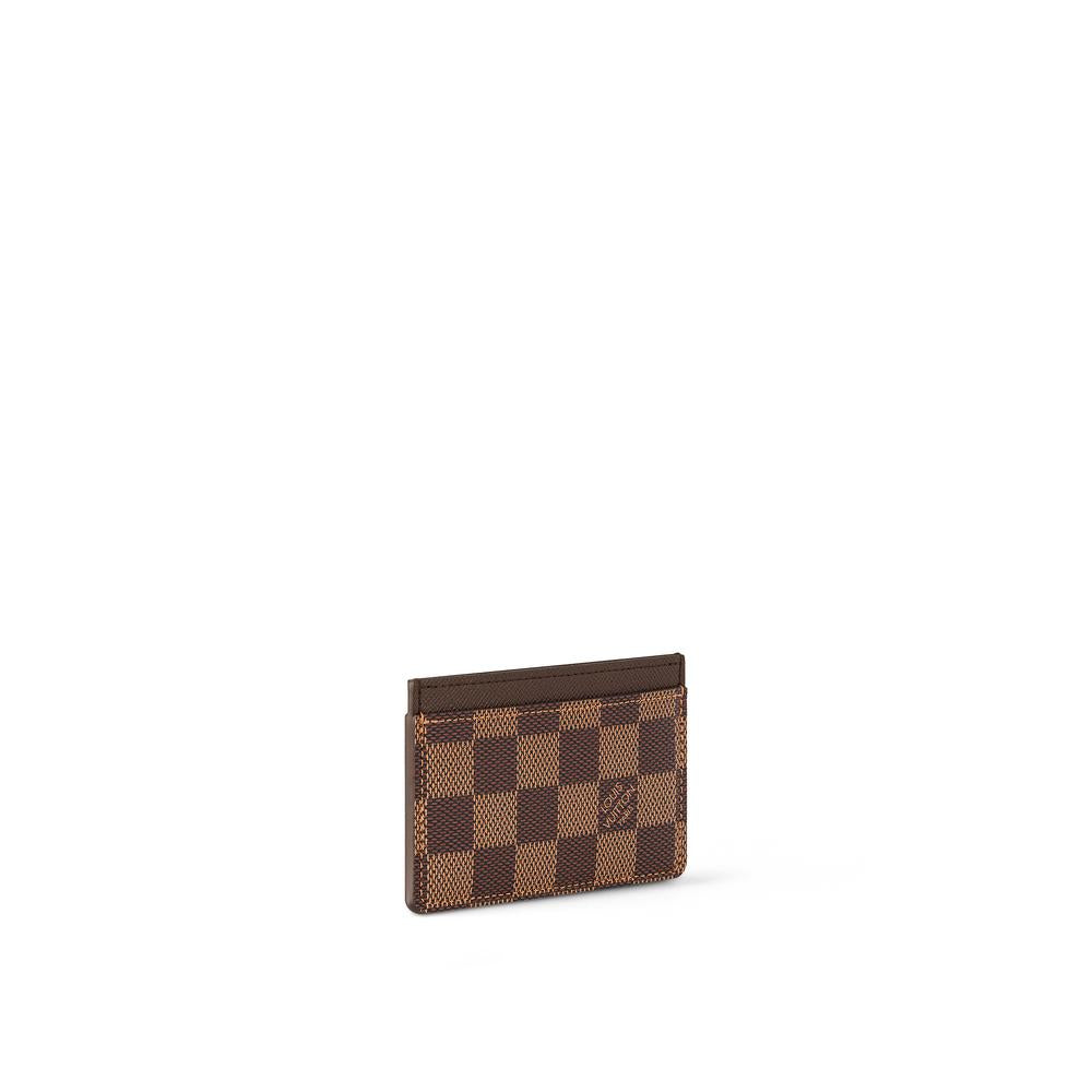 Louis Vuitton Women Card holder Ebony Checkered Canvas N61722