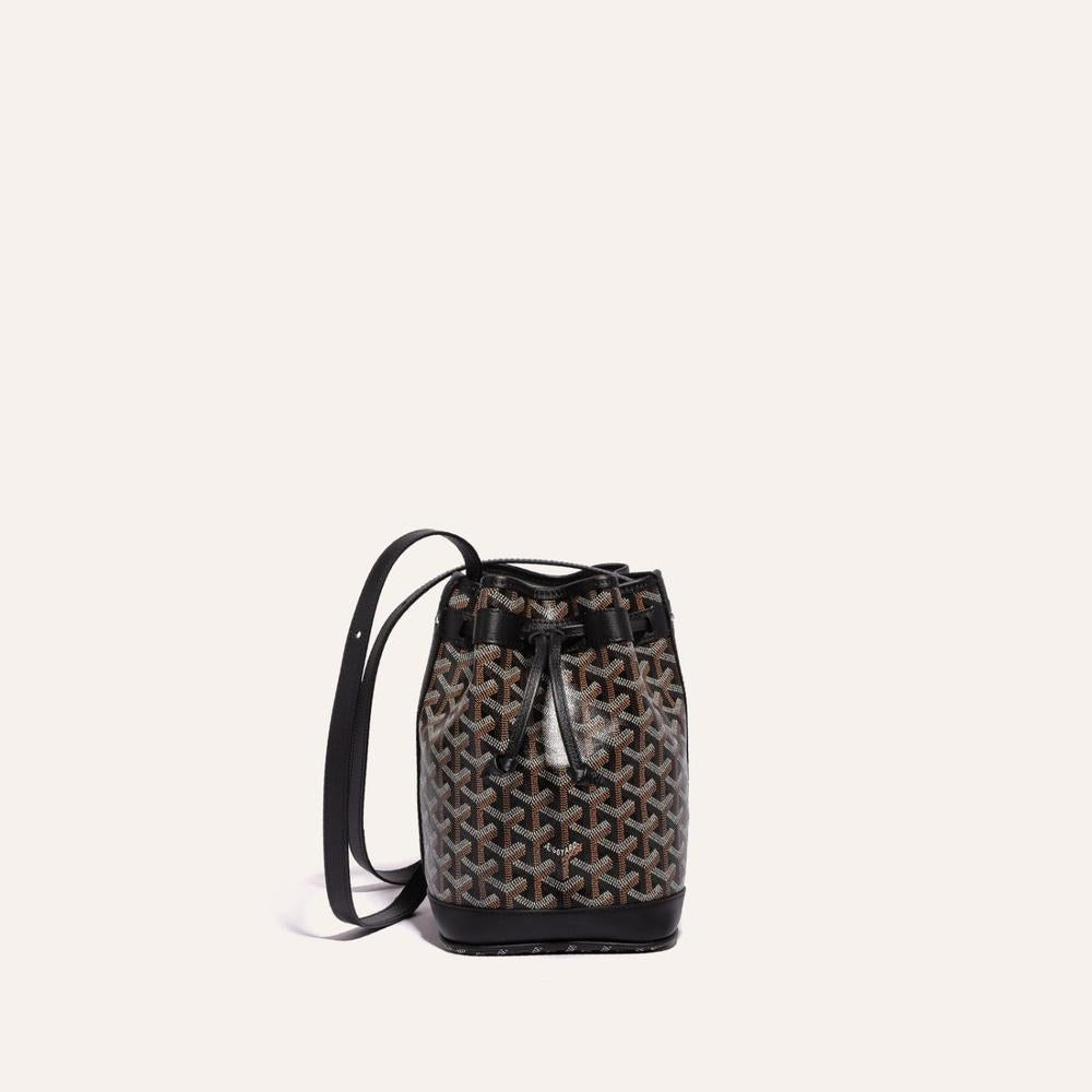 GOYARD Women Petit Flo Bucket Bag Black PEFLOTPMLTY01CL01P