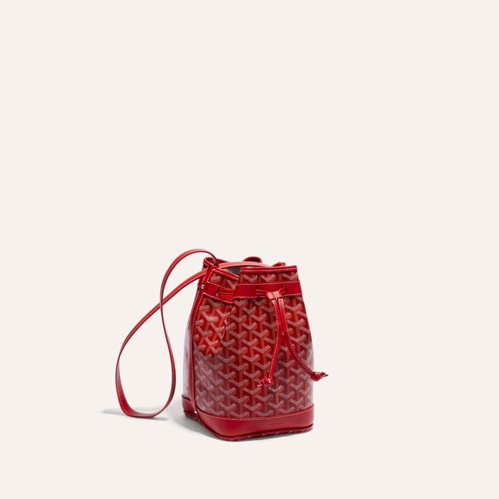 GOYARD Women Petit Flo Bucket Bag Red PEFLOTPMLTY02CL02P