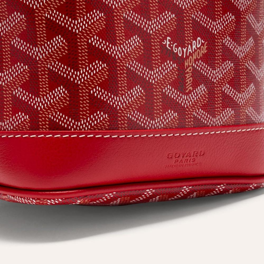 GOYARD Women Petit Flo Bucket Bag Red PEFLOTPMLTY02CL02P