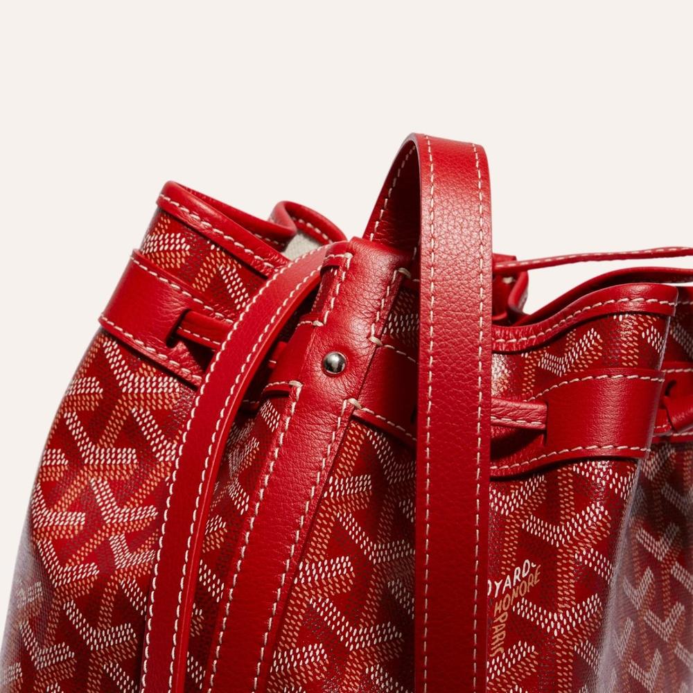 GOYARD Women Petit Flo Bucket Bag Red PEFLOTPMLTY02CL02P