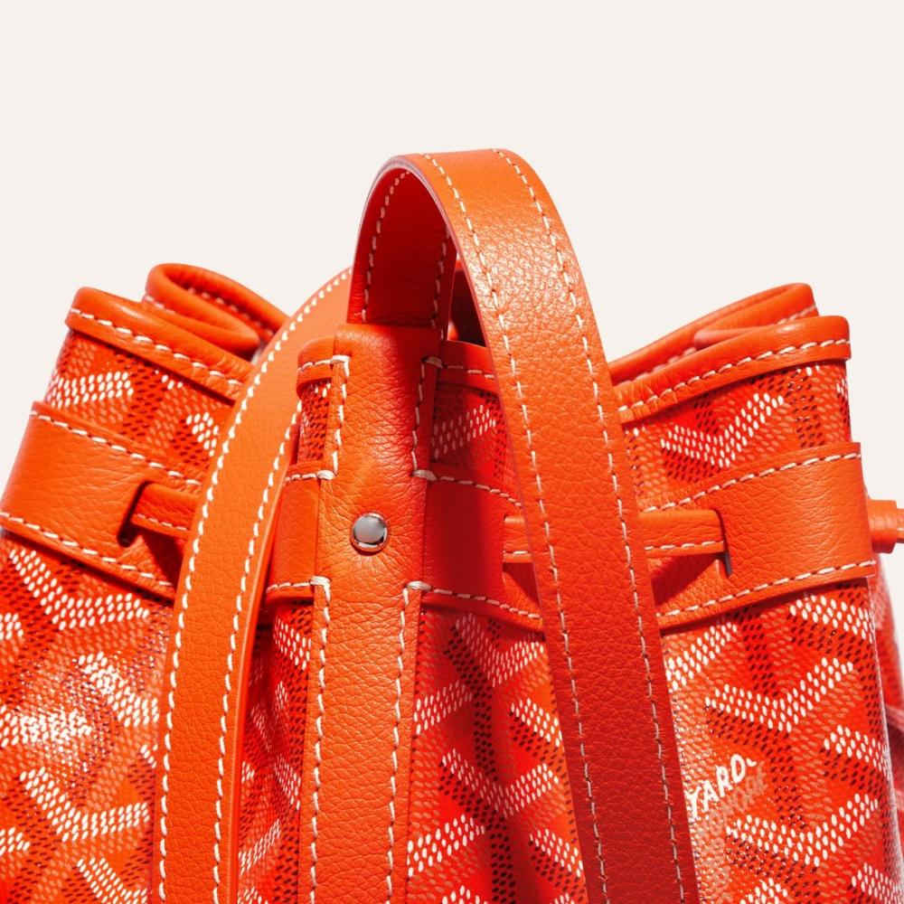 GOYARD Women Petit Flo Bucket Bag Orange PEFLOTPMLTY07CL07P