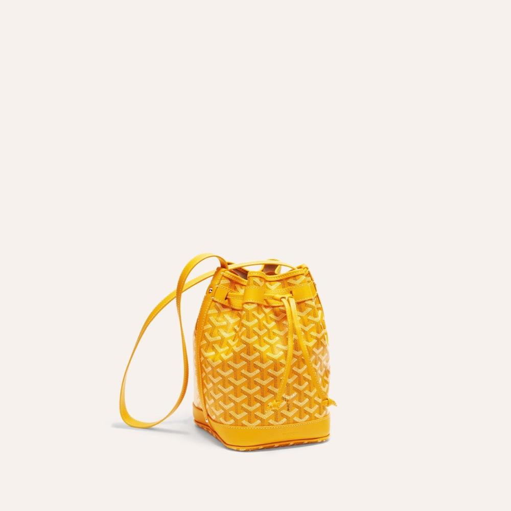 GOYARD Women Petit Flo Bucket Bag Yellow PEFLOTPMLTY08CL08P